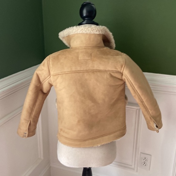 Zara Faux suede and sheepskin jacket - Picture 2 of 7